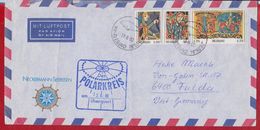 NORWAY  AIR MAIL  COVER SENT TO GERMANY + STAMP POLAR KREIS WHALE - Covers & Documents