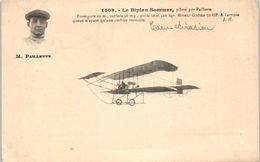 AVIATION --  Aviateur -- Le Biplan Sommer , Piloté Par Paillette - Aviatori