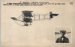 AVIATION --  Aviateur -- Le Biplan Sommer , Piloté Par Lindpaintner - Airmen, Fliers