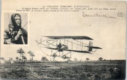 AVIATION --  Aviateur -- Le Biplan Sommer , Piloté Par Paillette - Airmen, Fliers