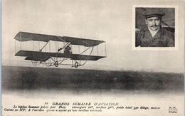 AVIATION --  Aviateur -- Le Biplan Sommer , Piloté Par Frey - Flieger