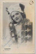 Autographe Signature à L'encre Non Circulé Dos Carte Postale à Identifier Marseille Violon - Singers & Musicians