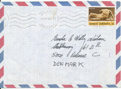 Greece Air Mail To Denmark 30-7-1984 Single Franked - Briefe U. Dokumente