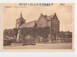 Zedelgem - Kerk En Standbeeld 1940 Uitg. Van Daele - Zedelgem