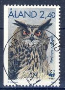 #Åland 1996. Birds. Owls. Michel 111. Cancelled - Aland