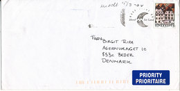 Austria Cover Sent To Denmark Mondsee 12-3-2004 Perfect SUN Cancel Single Franked - Covers & Documents