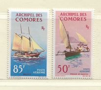 COMORES ( FRCOM - 24 )  1964  N° YVERT ET TELLIER   N°  10/11     N* - Airmail