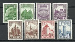 DENMARK Dänemark 1953/55 Michel 341 - 348 * - Unused Stamps