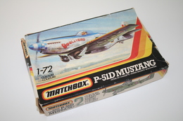 Vintage MODEL KIT : Matchbox P-51D Mustang, Scale 1/72, Vintage, + Original Box - Avions & Hélicoptères