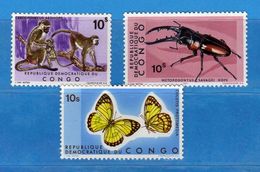 Ref.(MN1) CONGO  - 1971 **-  . Yvert. 753 + 763 + 785. MNH. Nuovo  Vedi Descrizione. - Nuevas/fijasellos