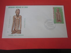 Congo Brazzaville Lettre Premier Jour 1er Jour D'émission FDC First Day Cover Marcophilie  Statuettes 1978 - FDC