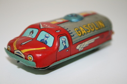 Vintage TIN TOY CAR : Maker UNKNOWN - GASOLIN OIL TANKER - 7,5cm - JAPAN - 1950's - - Collectors & Unusuals - All Brands