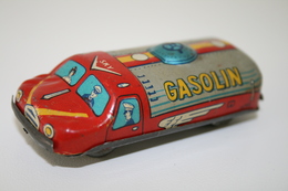 Vintage TIN TOY CAR : Maker UNKNOWN - GASOLIN OIL TANKER - 7,5cm - JAPAN - 1950's - - Collectors Et Insolites - Toutes Marques