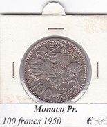 MONACO   100 FRANCS   ANNO 1950  COME DA FOTO - 1949-1956 Franchi Antichi