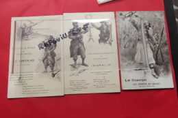 Cp  Le Paimpolais + Rosalie+le Clairon Lot 3 Carnets - Musica