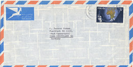 South Africa Air Mail Cover Sent To Germany Durban 12-2-1976 MAP On The Stamp - Luftpost