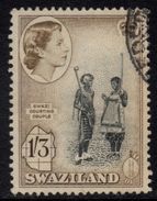 Swaziland - 1956 QEII 1s3d (o) # SG 60 - Swaziland (...-1967)