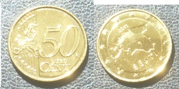 ESTLAND ESTONIA 50 Cent Coin Gold Plated Vergoldet 999/1000 (24 Karat) - Estland