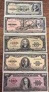 C) CUBA-CARIBBEAN BANK NOTES 5PC 5+10+20+50+100 (1950,1959,1960) - Cuba