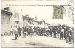 SIGNES - La Ferme Aguillon à Chibron Pendant Le Séjour De Nos Coloniaux - Signes