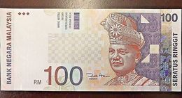 C) MALAYSIA BANK NOTE 100 RINGGITS UNC ND 1998 - Malasia