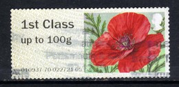 GB 2015 QE2  1st Class Up To 100gms Post & Go Common Poppy SG FS137  ( T470 ) - Post & Go (distribuidores)