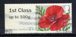 GB 2015 QE2  1st Class Up To 100gms Post & Go Common Poppy SG FS137  ( T470 ) - Post & Go (distributori)