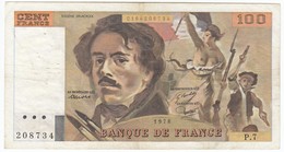 100 Francs Delacroix Type 1978, F69.1D, P154,1978, P.7, TTB - 100 F 1978-1995 ''Delacroix''