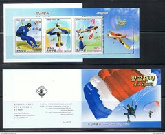 NORTH KOREA 2016 AIR SPORTS STAMP BOOKLET - Parachutting