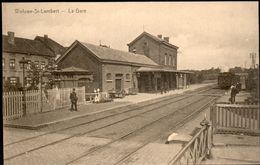 Woluwé St Lambert : La Gare Avec Train à Vapeur - St-Lambrechts-Woluwe - Woluwe-St-Lambert