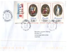 (100) France Cover Posted To Australia - Bicentenary Of French Revolution Triptique - Rivoluzione Francese