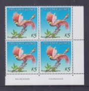 Papua New Guinea 1984 Birds Of Paradise Blk Of 4 MNH - Unclassified