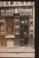 DD1778    DENMARK  COPENHAGE  NYE DANSKE STEMPELFABRIK PIN HOLES   POSTCARD - Danemark