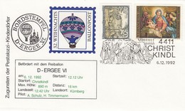 AUSTRIA. COVER. BALLONPOST.  6 12 1992 - Per Palloni