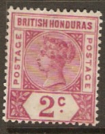 British Honduras 1891 52 2c  Mounted Mint - British Honduras (...-1970)