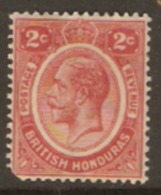 British Honduras 1922 SG 128  2c  Bottom Left Corner Damaged Hence Price Mounted Mint - British Honduras (...-1970)