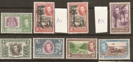 British Honduras 1938 Set To 15c  Mounted Mint - Honduras Britannique (...-1970)