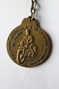 Escadron Motocycliste Garde Républicaine Gendarmerie Moto Ancienne Médaille Insigne Porte Clefs - Polizia