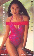 Télécarte Japon EROTIQUE (6074) EROTIC * 110-150805 *  Japan * ACTRESS * TK * BIKINI * BATHCLOTHES * FEMME * SEXY LADY - Mode