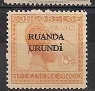 CONGO RUANDA URUNDI 50 MNH NSCH ** Trait Streepje Naast U - Nuevos