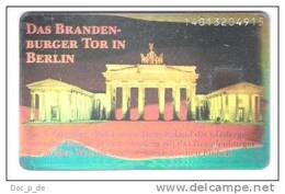 Germany - Hologram Chip Card - Berlin Brandenburger Tor - O408  12/93 - Private Chip Card - Hologramm - O-Series : Séries Client