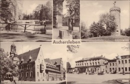 Aschersleben - S/w Mehrbildkarte 1 - Aschersleben
