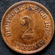 LaZooRo: Germany 2 Pfennig 1876 A UNC - 2 Pfennig
