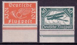 Deutsches Reich 1919, Mi.Nr. 111-112 Unterrand, Postfrisch ** (DR002) - Nuevos