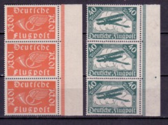 Deutsches Reich 1919, Mi.Nr. 111-112 3er Streifen  Randstücke, Postfrisch ** (DR007) - Unused Stamps