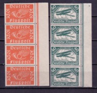 Deutsches Reich 1919, Mi.Nr. 111-112 4er Streifen  Randstücke, Postfrisch ** (DR009) - Unused Stamps