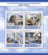 NIGER 2017 ** Mother Teresa Mutter Teresa Mere Teresa M/S - OFFICIAL ISSUE - DH1729 - Mother Teresa