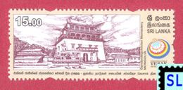 Sri Lanka Stamps 2017, UN Vesak Day, Gandantegchinien Monastery, Mongolia, Buddha, Buddism, MNH - Sri Lanka (Ceylon) (1948-...)