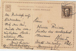 CZECHOSLOVAKIA POSTAL CARD 1928 - Omslagen