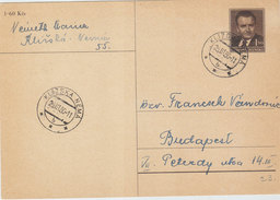 CZECHOSLOVAKIA POSTAL CARD 1950 - Buste